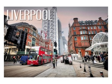 LIVERPOOL - Miasto - Centrum - Magnes na lodówkę