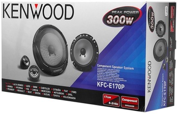MOCNE GŁOŚNIKI SAMOCHODOWE KENWOOD 165MM 300W 16,5CM DO TOYOTA AYGO AURIS