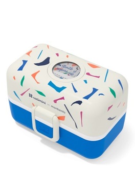 Lunchbox do szkoły dziecięcy Monbento MB Tresor - blue Terrazzo