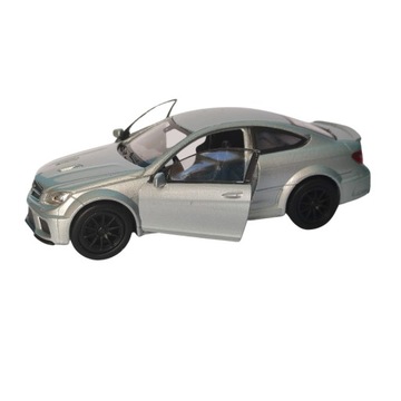 WELLY 1:34 MERCEDES-BENZ C 63 AMG COUPE SREBRNY