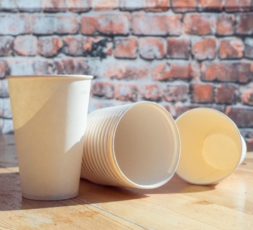 KUBKI PAPIEROWE DO KAWY/HERBATY NAPOJÓW GORĄCYCH/ZIMNYCH BIAŁE 300ML100SZT