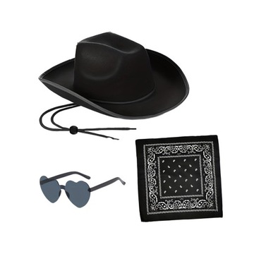 Kowbojski kapelusz rekwizyty moda damska duży rondo zachodni kapelusz kowbojski kapelusz imprezowy czarny