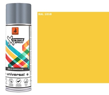 Emalia Farba SUPER SPRAY 400 ml ŻÓŁTY RAL 1018