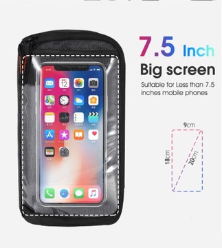 Сумка на руль велосипеда Westbiking с держателем для телефона