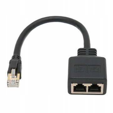 ADAPTER ROZGAŁĘŹNIK 1000 MB/S LAN RJ45 2xRJ45