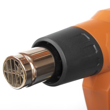 ЭЛЕКТРИЧЕСКАЯ ТЕПЛОВАЯ ПИСТОКА DAEWOO 2000Вт 3 передачи 4 насадки