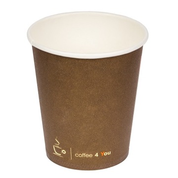 KUBKI PAPIEROWE DO KAWY NA KAWĘ 250ml 100 sztuk