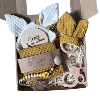 Prezent dla niemowlaka gift box Baby Shower noworodek wyprawka narodziny