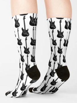 Носки Носки для электрогитары, забавные теплые носки в стиле ретро.