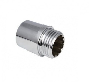 Przedłużka 20 mm chrom złączka 3/4 GZ*3/4 GW GOSHE
