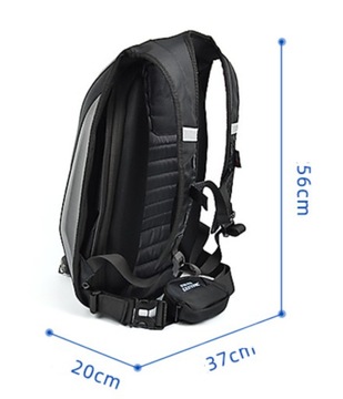 МОТОЦИКЛОВЫЙ РЮКЗАК ДЛЯ НОУТБУКА ВОДОНЕПРОНИЦАЕМЫЙ МОТОЦЕНТРИЧЕСКИЙ ЧЕРНЫЙ УГЛЕРОД