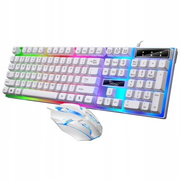 НАБОР ИГРОВОЙ КЛАВИАТУРЫ, МЫШЬ С RGB ПОДСВЕТКОЙ
