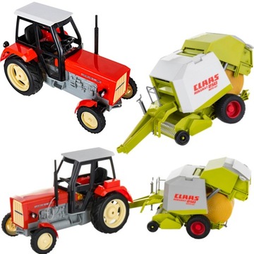 Traktor Ursus C 360 ZABAWKA ZDALNIE STEROWANY i prasa zwijająca Claas