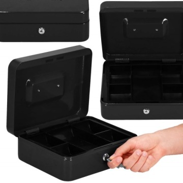 МЕТАЛЛИЧЕСКАЯ КАССЕТА ДЛЯ ДЕНЕЖНЫХ БАНКНОТ МОНЕТЫ СЕЙФ КАССЕТА ДЛЯ КЛЮЧЕЙ