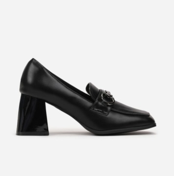 ЧЕРНЫЕ ТУФЛИ ИЗ КОЖИ GOODIN FL412 Cisara R 38