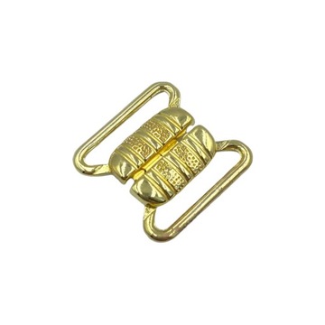 Zapięcie do stroju kąpielowego metalowe złote 18mm