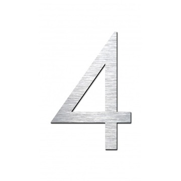 Номер HOME в цвете INOX, большая цифра 30 см.