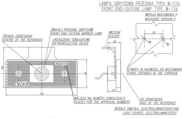 СВЕТОДИОД ПЕРЕДНЕГО ГАБАРИТНОГО ФОНАРА WAŚ DIODE 105Z