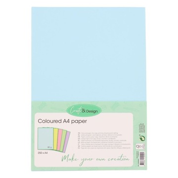 Kolorowy papier A4 250 kartek pastelowy