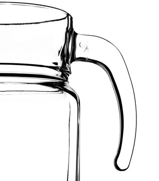 DZBANEK SZKLANY DO NAPOJÓW WODY SOKU 1,7L POJEMNY