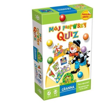 Gra Mój pierwszy Quiz Granna ciekawa dla dzieci