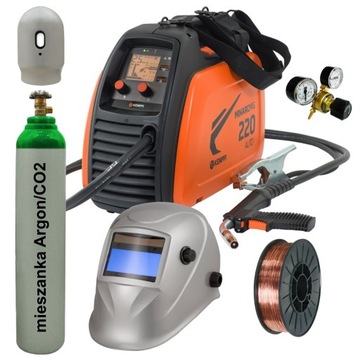 Zestaw spawarka MIG/MAG migomat KEMPPI MinarcMig 220 AUTO inwertor butla