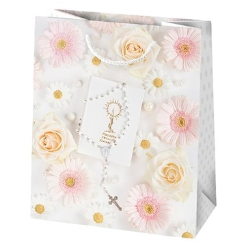 ДЕКОРАТИВНАЯ ПОДАРОЧНАЯ СУМКА И ПРИЧАСТЬЕ Т4 19Х23Х10,5 ВЫКРОЙКА 13