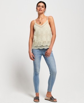 SUPERDRY TOP ECRU RAMIĄCZKA (38)