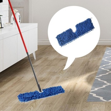 Многоразовый чехол для швабры, размеры 49 х 15 см, для влажной и сухой уборки, сменная насадка для швабры из микрофибры.