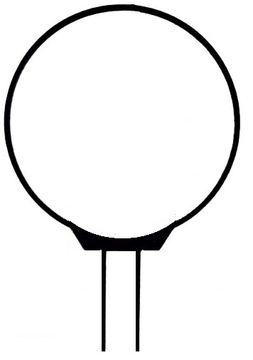 ПОДСТАВКА ДЛЯ ЦВЕТОВ КОЛЕСО ОДИНАРНЫЙ ОБОД 29 см