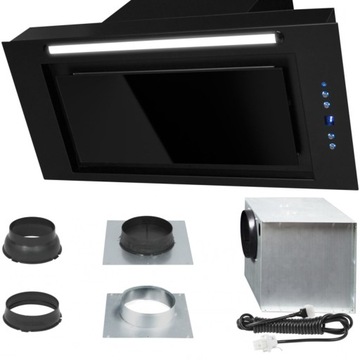 Okap kuchenny do zabudowy 850m3/h Toflesz Lumino 90 TURBINA ZEWNĘTRZNA LED