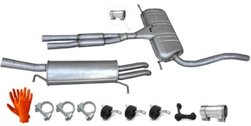 AUDI A6 C5 2.4 2.8 (97-01) ЦЕНТРАЛЬНЫЙ ГЛУШИТЕЛЬ