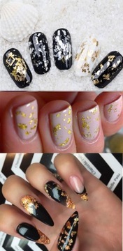 ФОЛЬГА ДЛЯ НОГТЕЙ БЛЕСТЯЩАЯ ЗОЛОТАЯ СЕРЕБРЯНАЯ