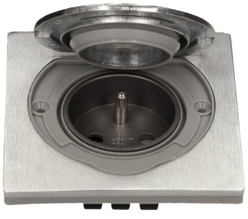 Gniazdo hermetyczne do wbudowania INOX IP55 Orno