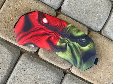 ПОПАЧКИ ​​ДЛЯ РЕЛАКСАЦИИ СПАЛЬНАЯ МАСКА HULK MARVEL ДЛЯ ДЕТЕЙ, крышка для глаз