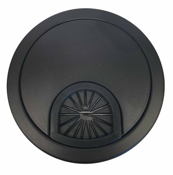 Przepust kablowy przelotka metal F60mm czarny mat