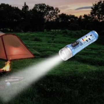 Мини-светодиодный фонарик, яркость с перезаряжаемой USB-зарядкой