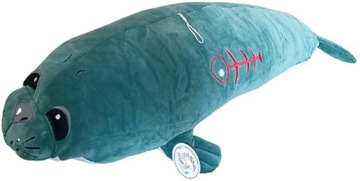 Maskotka Foka leżąca niebieska - 72cm