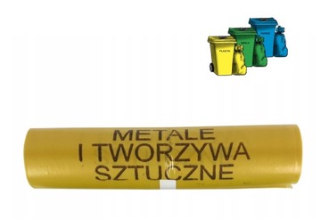 Worki na odpady 120l DO SEGREGACJI 25szt. PLASTIK
