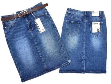 M.SARA MODNA SPÓDNICA JEANSOWA WYSZCZUPLAJĄCA ELASTYCZNA