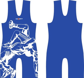 Kostium zapaśniczy COMBAT SPORT Combat męski - niebieski M