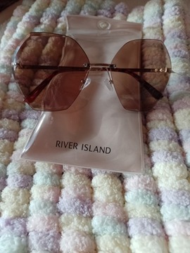 RIVER ISLAND/Okulary przeciwsłoneczne,muchy/NOWE