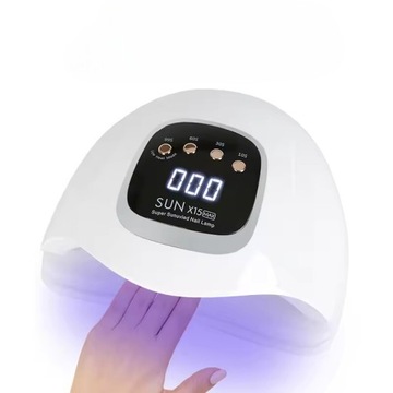 LAMPA DO PAZNOKCI UV LED 280W DO HYBRYD ŻELI MOCNA HYBRYDY SUN X15 MAX LCD