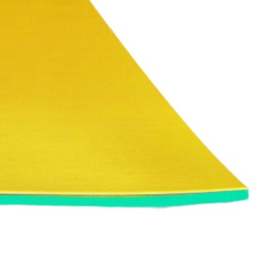 Mata do pływania na wodzie Pływająca tratwa do basenu 110 cm x 40 cm x 3,3 cm Żółto-zielona