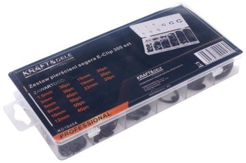 Zestaw do mocowania pierścieni zabezpieczających e-clips 300szt. KD10484