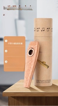 МУЗЫКАЛЬНЫЕ ИНСТРУМЕНТЫ KAZOO ИЗ МАССИВА ДЕРЕВА