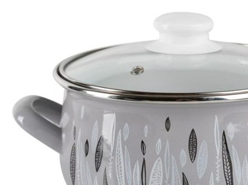 Эмалированные кастрюли, набор из 5 шт. 2,2/3/4,2/5,3/5,6 л.