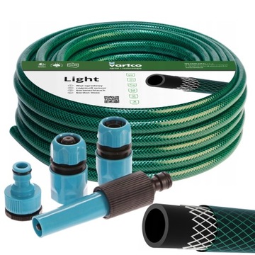 WĄŻ OGRODOWY 3-WARSTWOWY 25BAR 1/2'' 20M + złączki ZRASZACZ PRODUKT POLSKI