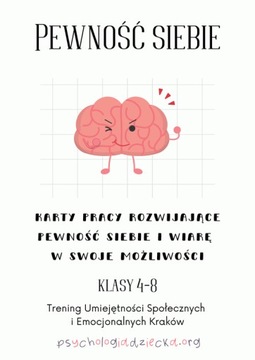 PEWNOŚĆ SIEBIE – karty pracy (klasy 4-8)