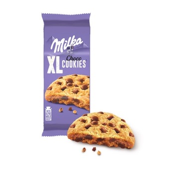 Milka XL Cookies Choco Ciastka z czekoladą 184 g